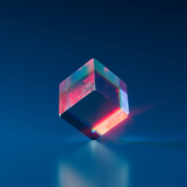 Image of a crystal cube